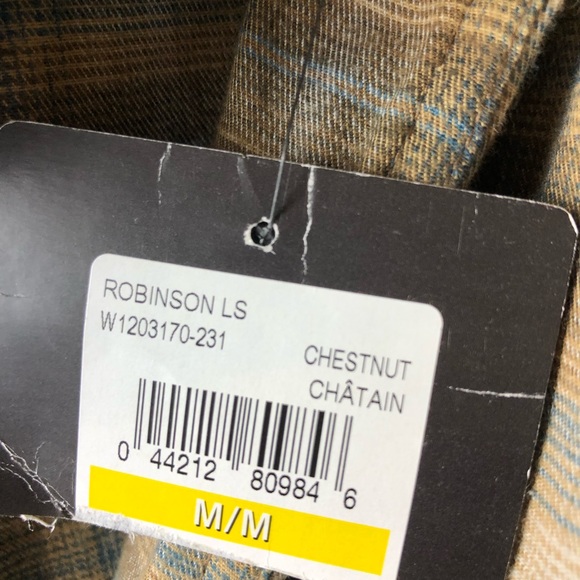 Wolverine Mens Medium Plaid Flannel Long Sleeve Button Down Shirt Work Wear - Picture 8 of 10